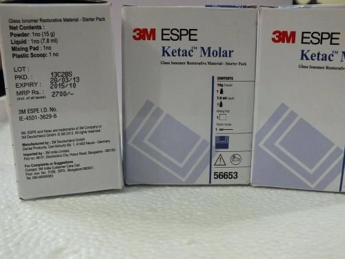 3M ESPE Glass IONOMER Ketac Molor 3 Pack 15gm