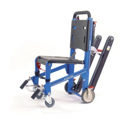 New Ferno EZ-Glide Stair Chair With IV Locking Handles Track &amp; ABS Panels Blue