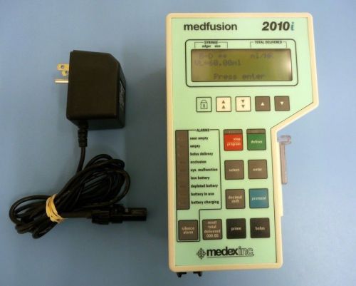 Medfusion 2010i syringe pump (patient ready w/ warranty) ac adapter &amp; battery for sale