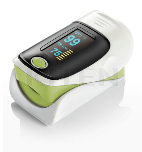 Oled blood oxygen finger pulse oximeter oxymeter spo2 pr monitor green new for sale