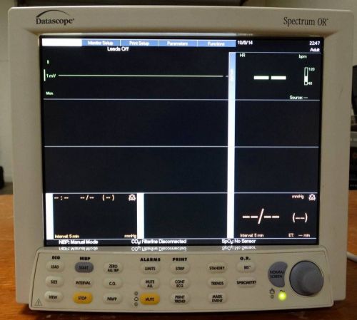 Datascope spectrum or patient monitor color with printer for sale