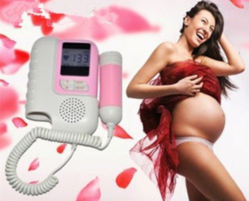 2014 new pink fetal doppler 2mhz with lcd display &amp; rechargeable batteries for sale