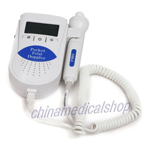 CE approved Vascular Fetal Doppler Monitor with 8MHZ Vascular Probe + free gel