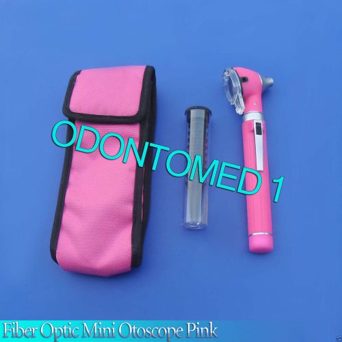 Fiber Optic Mini Otoscope Pink Color (Diagnostic Set)