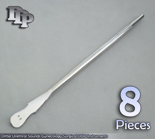 8 Pieces Of Dittel Urethral Sounds # 32 Fr Gynecology Surgical DDP Instruments