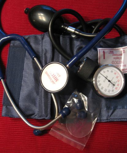 Combo student dual head stethoscope &amp; sphyg (2 cuffs l &amp; xl)  awesome sale price for sale