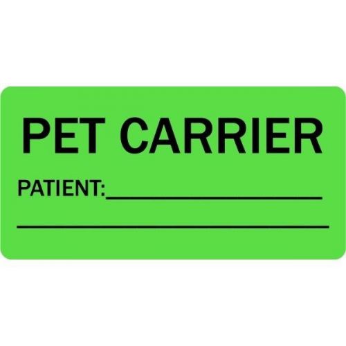 Pet Carrier Patient Name Veterinary Label LV-VET-162