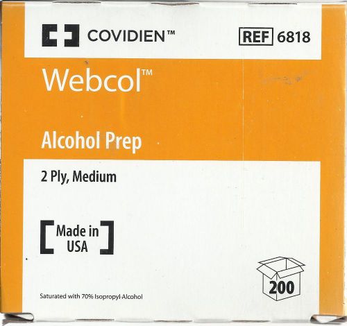 WEBCOL ALCOHOL PREP BOX OF 200