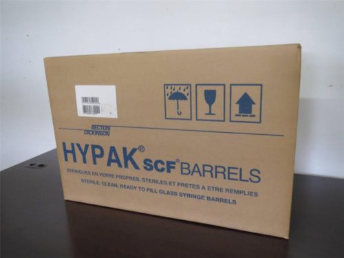 Case of 1500 BD Hypak SCF Barrels 1ML Glass Prefillable Syringes