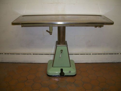 SHOR-LINE STAINLESS STEEL SURGERY TABLE MEDICAL PROFESSIONAL VETERINARIAN VET