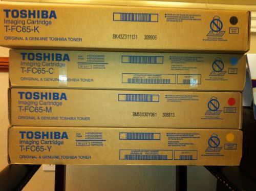 TOSHIBA E-STUDIO 5540C / 6540C T-FC65-Y, T-FC65M, T-FC65C, T-FC65K Toner No Res!