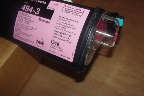 LOT OF TWO(2) NEW Genuine Oce Imagistics Color Toner  494-3 Magenta TONERS