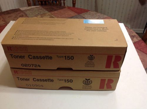 2 RICOH FAX TONER CASSETTE TYPE 150-FOR RICOH FAX 2700L, 3700L, 4700L, 4800L