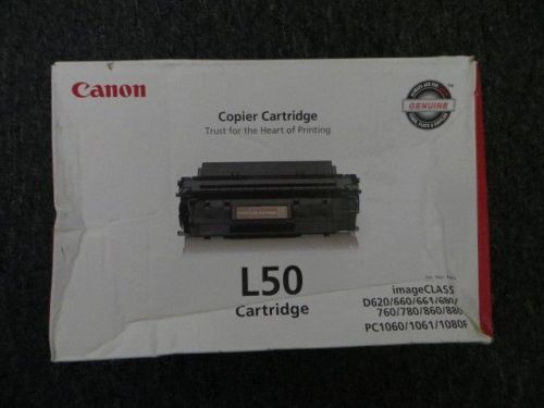 Genuine Canon L-50 Black Toner Cartridge imageCLASS PC1060 1061 1080F OEM