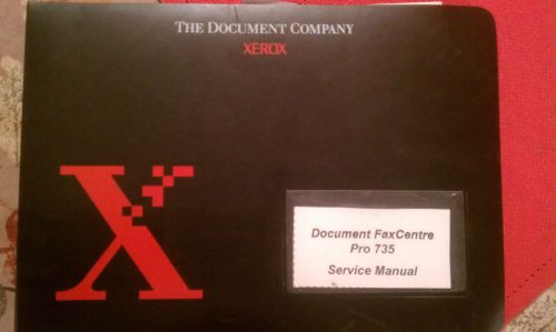 Xerox 735 Document Workcenter Pro Tech Repair Service Not Operators manual