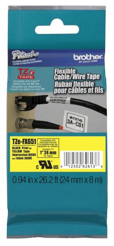 Brother tzfx651 tz-fx651 tze-fx651 p-touch flex id tape tzefx651 24mm pt-7600 for sale