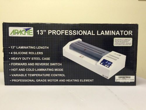 Apache AL13P Professional 13&#034; Wide A3 4 Roll Hot Cold Laminator for Document and