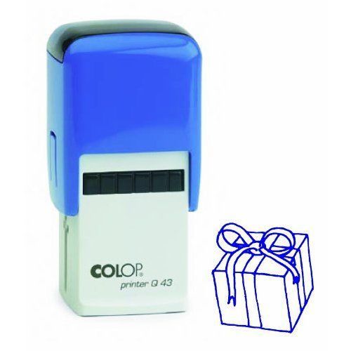 COLOP Printer Q43 Gift Picture Stamp - Blue