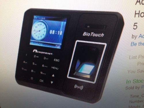 Acroprint Biotouch Clock