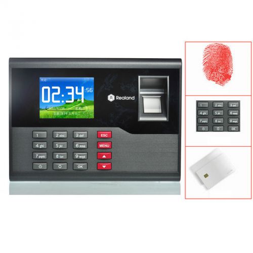Realand ac121 biometric fingerprint time attendance employee payroll clock tcp for sale