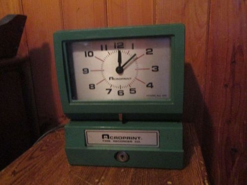 Vintage Acroprint 150nr4 Electric Print Time Recorder - Card Punch/stamp WORKING