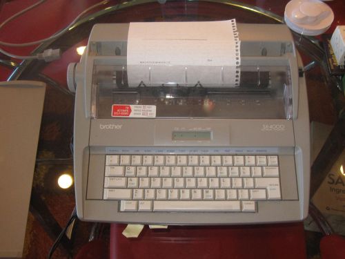 Brother SX-4000 Electronic Typewriter with Display in EXCELLENT CONDITION