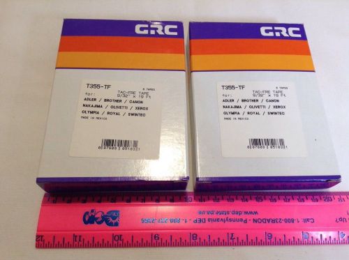 NEW 12 Count T355-TF TAC-FRE LIFT OFF TAPE 9/32&#034;x19&#039; ADLER BROTHER CANON OLYMPIA