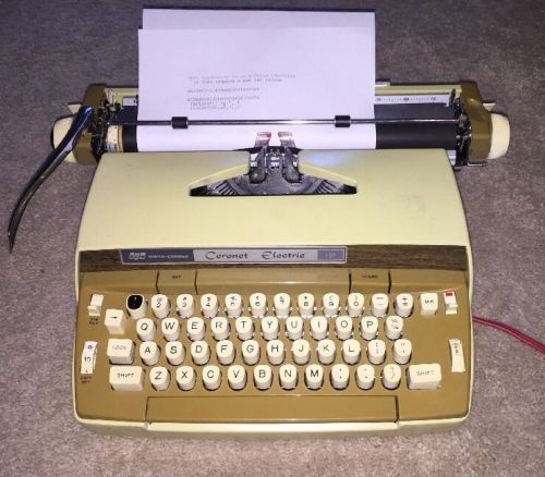 Smith Corona Coronet Automatic 12 Electric Typewriter Vintage w/ Extra Ribbon