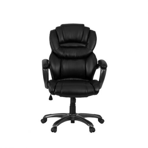 NEW MODERN Flash Furniture Leather Executive Office Chair with Padded Loop Arms