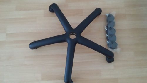 Replacement office home chair kit - 5 spoke chair base + set of 5 castors for sale