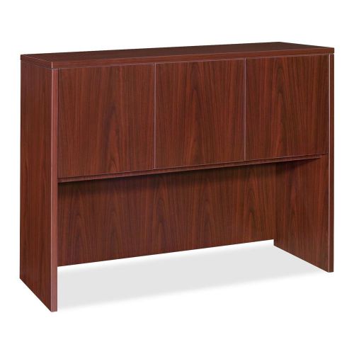 Lorell llr69384 essentials series mahogany laminate desking for sale