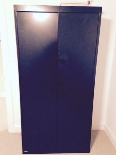 File cabinet - black metal 72 in. high / 36 wide / 18 deep
