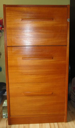 Wood 3 Drawer File Cabinet