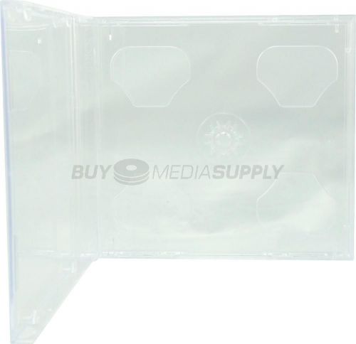 10.4mm Standard Clear Double 2 Discs CD Jewel Case - 400 Pack