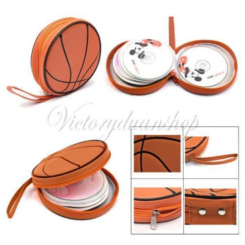 Basketball CD DVD Soft Bag Carry Case Holder Box Wallet Organizer 24Disc Storage