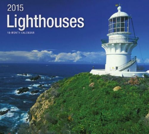 18-Month 2015 LIGHTHOUSES 12x11 Wall Calendar NEW SEALED Outdoor Scenic Nature