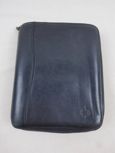 Black space maker full grain leather franklin covey classic planner organizer for sale