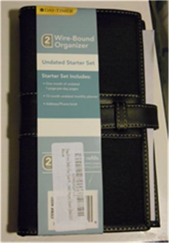 Day-timer wirebound organizer pocket black - model nos. 44337 / 2fss0a for sale