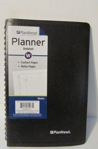 2 PlanAhead Planner, Undated Weekly Format, Personal/Business Contacts Notes