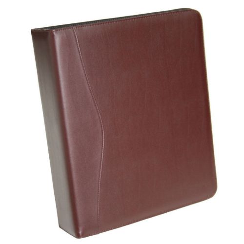 Royce leather 2&#034; &#034;d&#034; ring binder - burgundy for sale