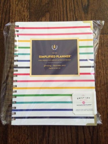 2015 Simplified Planner Daily Edition By Emily Ley - Happy Stripe