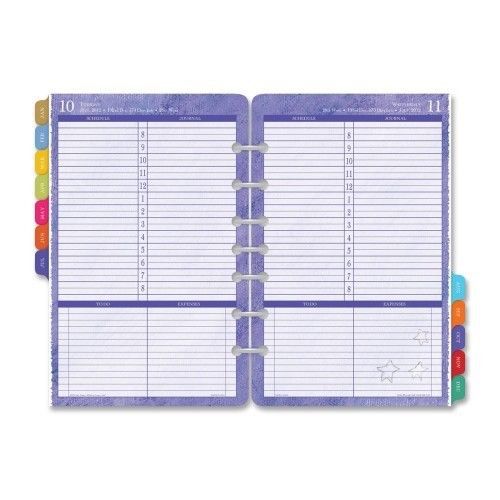 Day-Timer® Planner Refill For Flavor Cal, Jan-Dec, 1PPD, 5-1/2&#034;x8-1/2&#034;, 2013