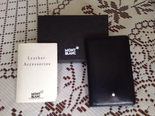 Mont Blanc Leather Business Card &amp; Credit Card Holder