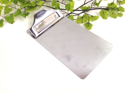 UNIQUE ALUMINUM SMALL CLIPBOARD MADE IN JAPAN - 4&#034; X 7 1/4&#034;