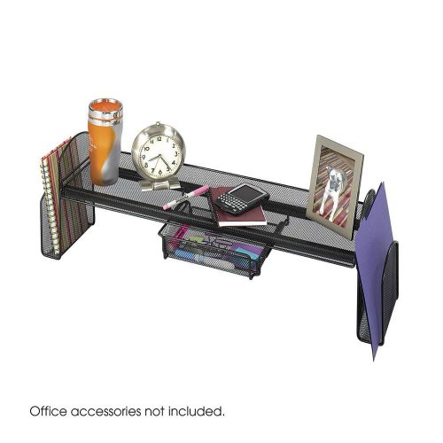 Safco Products Onyx Mesh Off-Surface Shelf Black Office Product Desk Supplies