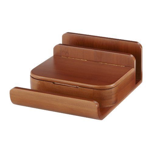 Safco bamboo small organizer [qty. 4] - desktop - 4&#034; height x 8&#034; width (3642cy) for sale