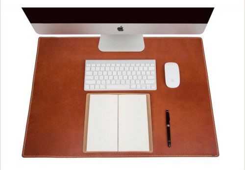 100% Italian Genuine Leather Luxury Office Desk Pad Big Size! 2 Colors Available