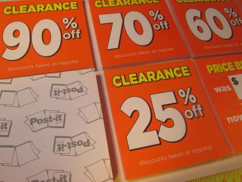 Post-it brand clearance notes - self adhesive - 50/unit 10x pads/purchase!  rare for sale