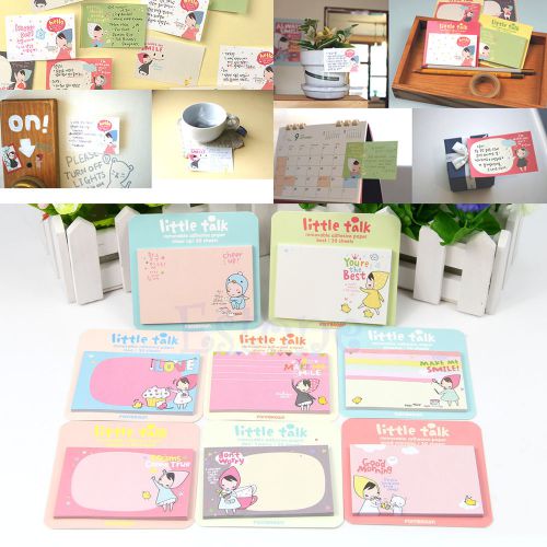 Hot random 30 sheets cute little talk girl sticker memo pads point it notes new for sale