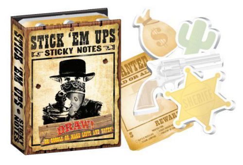 Philosophers Guild Stick &#039;Em Ups Sticky Notes Post-Its Wild West Office Humor